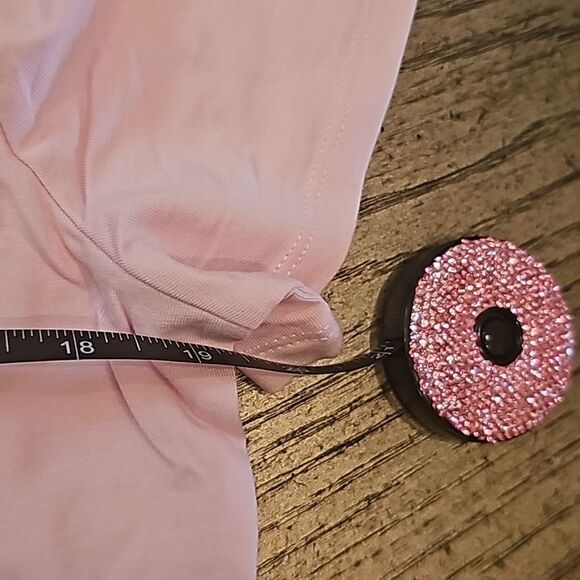 Pink v neck t shirt size L NWOT - Picture 4 of 8